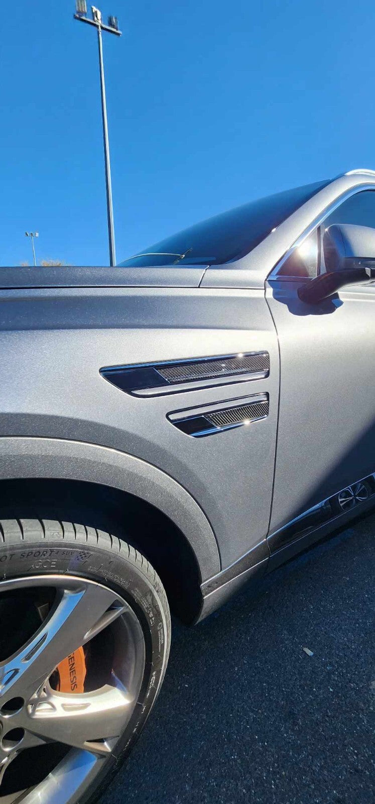 REAR CARBON FENDER GARNISH for GENESIS 20 21 22 23 24 25 26 GV80