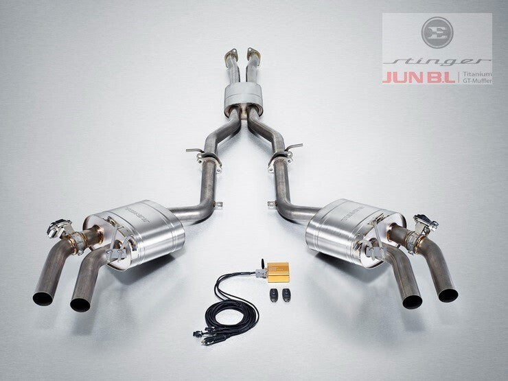Kia Stinger 3.3T Titanium EVC Cat-Back Exhaust Valvetronic + CF Fuel Door
