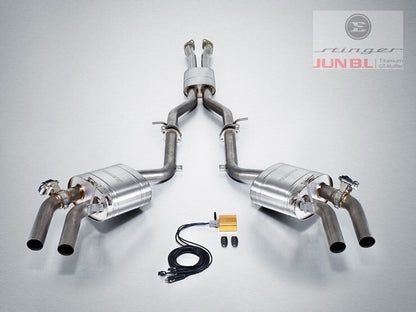 Kia Stinger 3.3T Titanium EVC Cat-Back Exhaust Valvetronic + CF Fuel Door