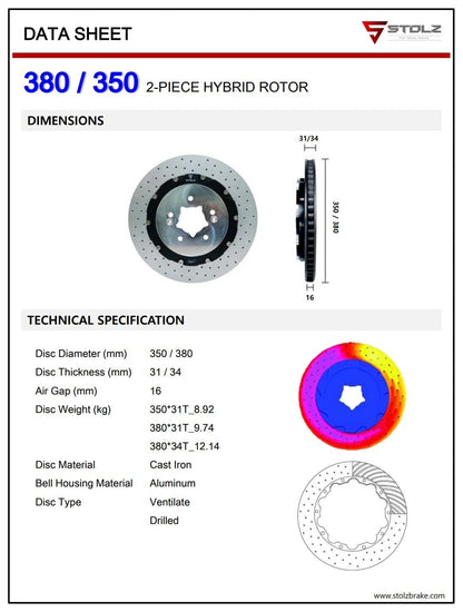 High Performance Big Brake Kit 4-Piston 350mm for 19 20 21 22 Veloster N (JS)