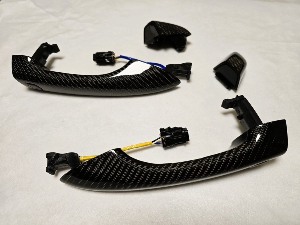 1:1 Full Replacement Dry Carbon Fiber Exterior Door Handles for Veloster N JS