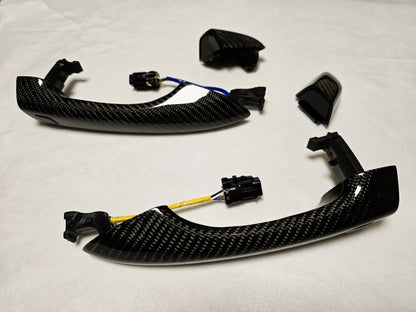 1:1 Full Replacement Dry Carbon Fiber Exterior Door Handles for Veloster N JS