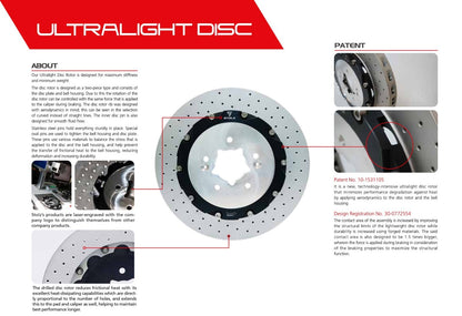 BIG BRAKE FRONT 8P (405×34) / BMW (2005 - 2023) 5 SERIES (E60, F10, G30)