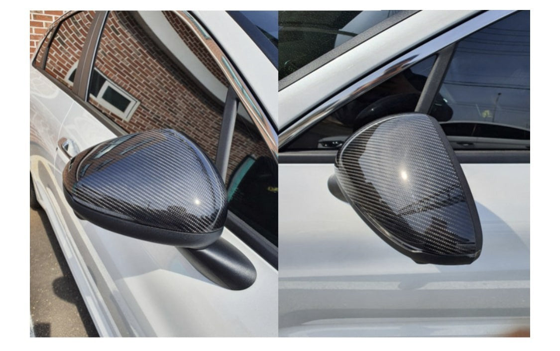 For KIA K5 Optima DL3 Genuine Carbon Fiber Mirror Cover Caps Replacement 2021+