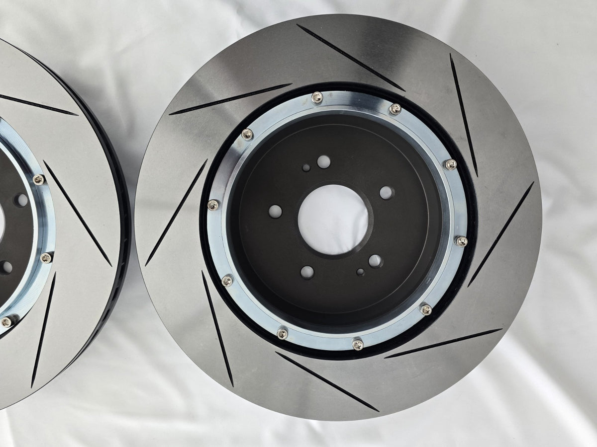 2-Piece Lightweight Rear Floating Brake Rotors for Kia Stinger GT GT1 GT2 340mm