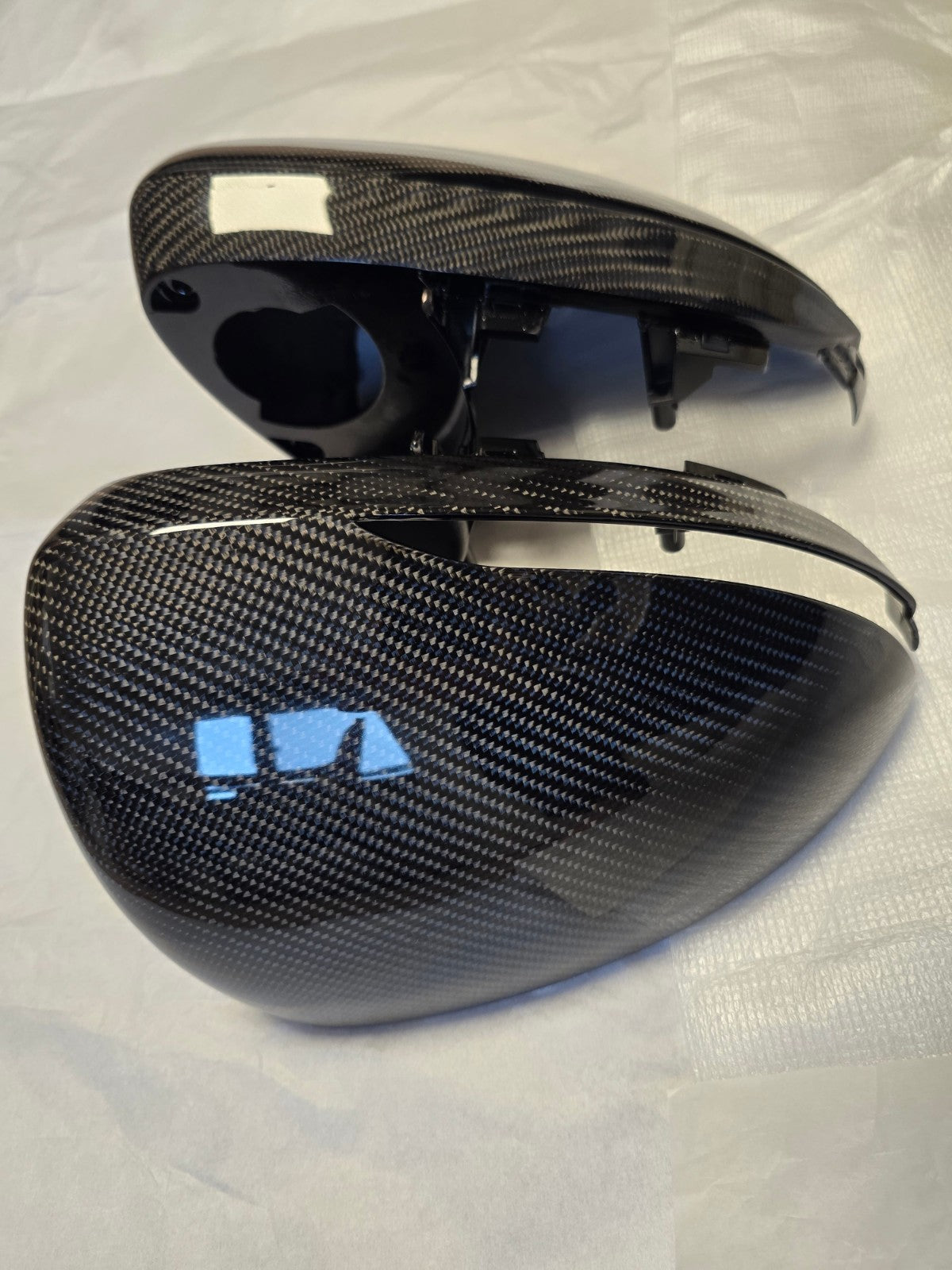 Real Carbon Fiber Side Mirror Cover Housing Replacement 2022-2026 Genesis GV70