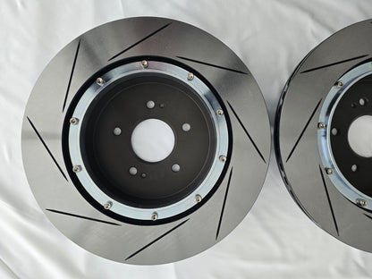 Lightweight 340mm Slotted Rear Floating Brake Discs Genesis G70 3.3T - Pair KR