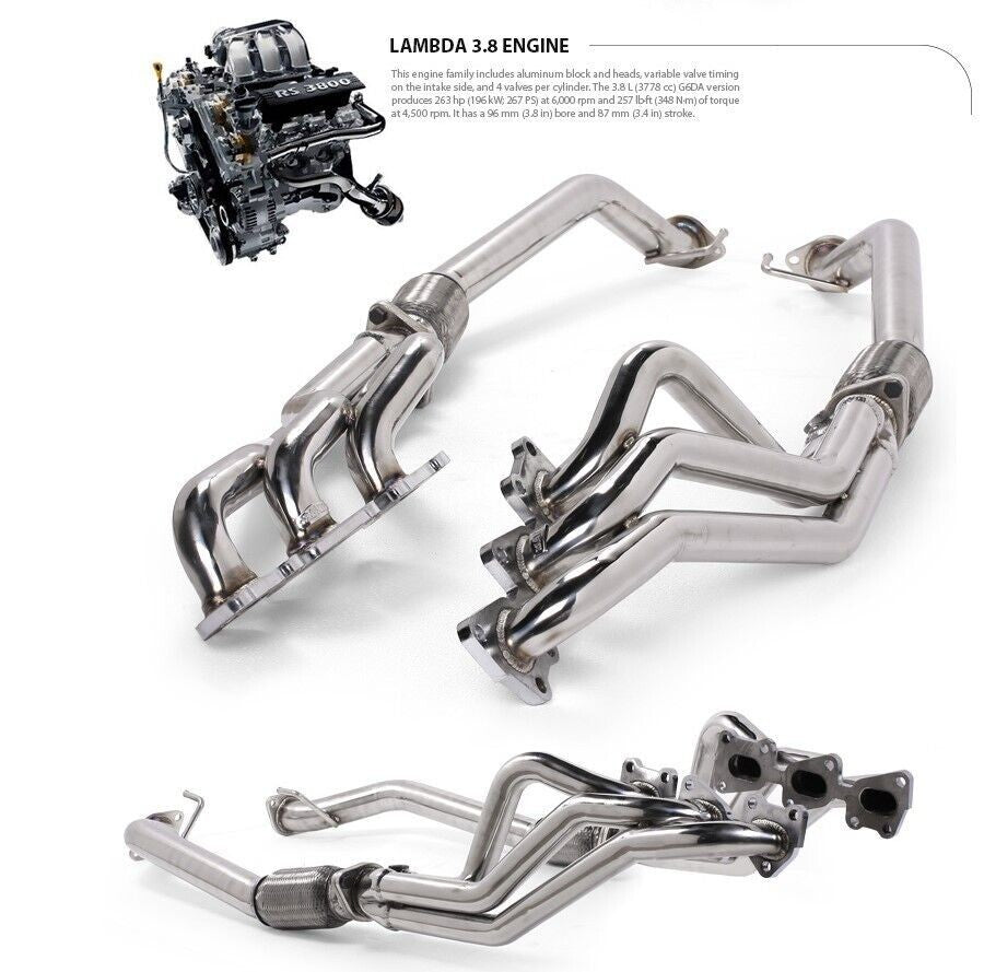 Maintec Exhaust Manifold Header & Downpipe Full Kit for Genesis Coupe 3.8L V6