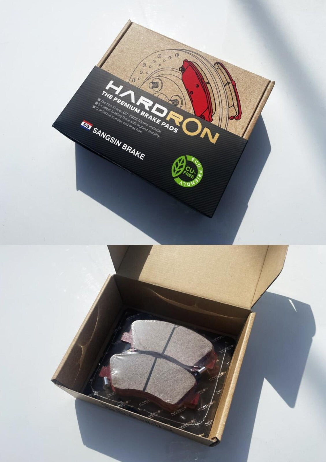 Sangsin HARDRON Brake Pads (Front & Rear) for STINGER 18" & G70 18" [Non-Brembo]