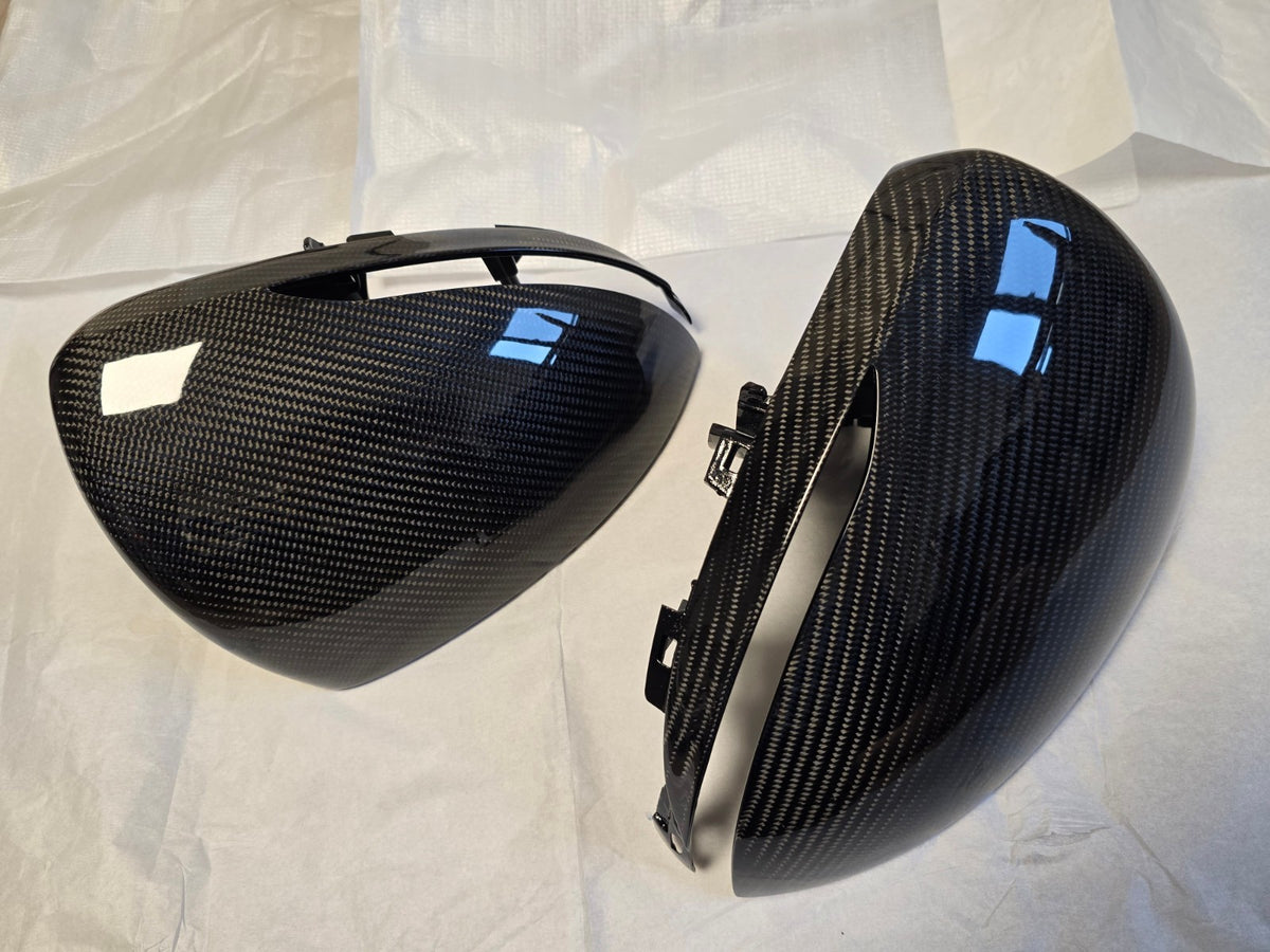 Real Carbon Fiber Side Mirror Cover Housing Replacement 2022-2026 Genesis GV70