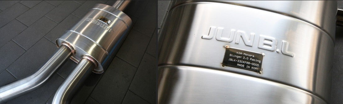 JUN B.L Racing Cat-Back Exhaust for KIA Stinger 2.0T 2018-2021 Performance Sound