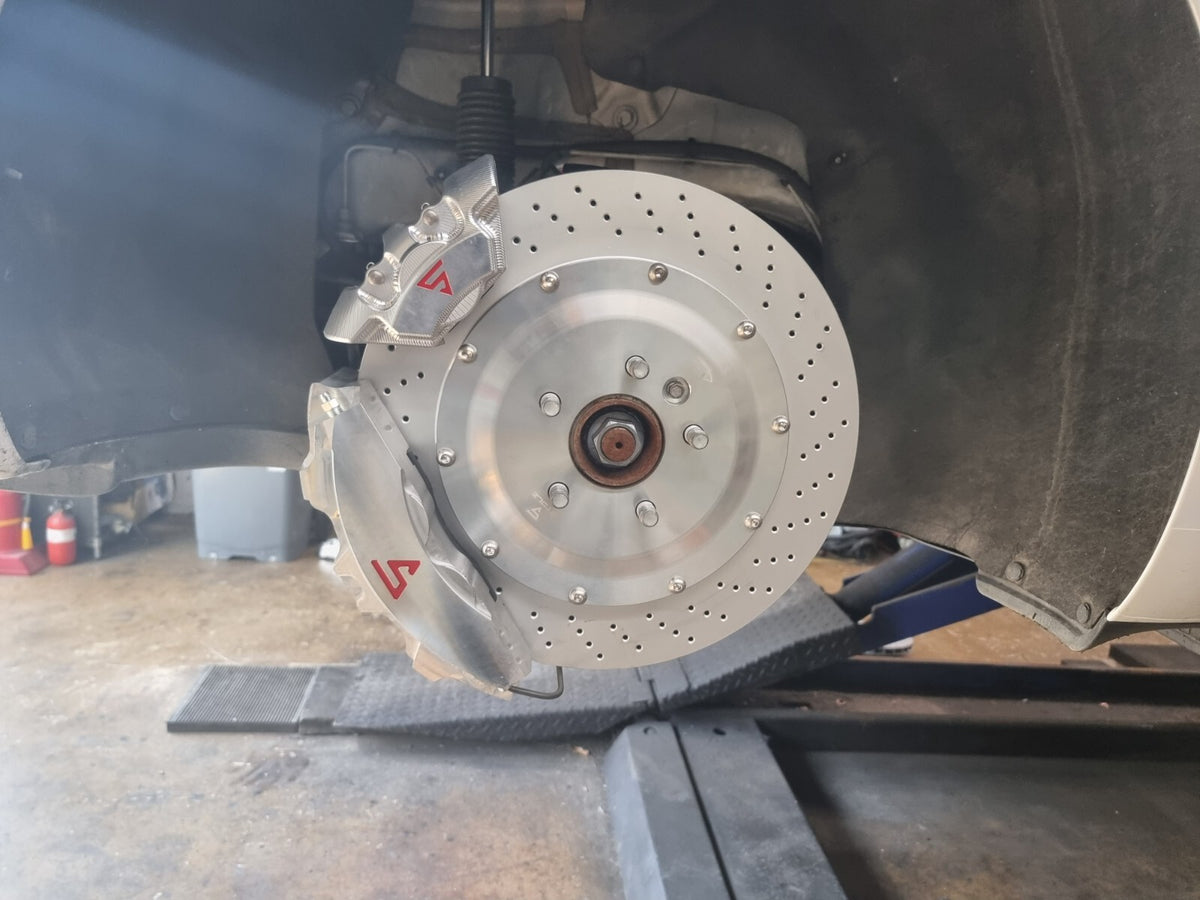 BIG BRAKE KIT FRONT 8P (405×34) + REAR 4P (380×31) + EPB / TESLA MODEL S PLAID