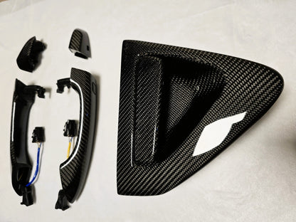 1:1 Full Replacement Dry Carbon Fiber Exterior Door Handles for Veloster N JS