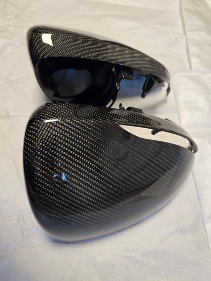 Real Carbon Fiber Side Mirror Cover Housing Replacement 2022-2026 Genesis GV70