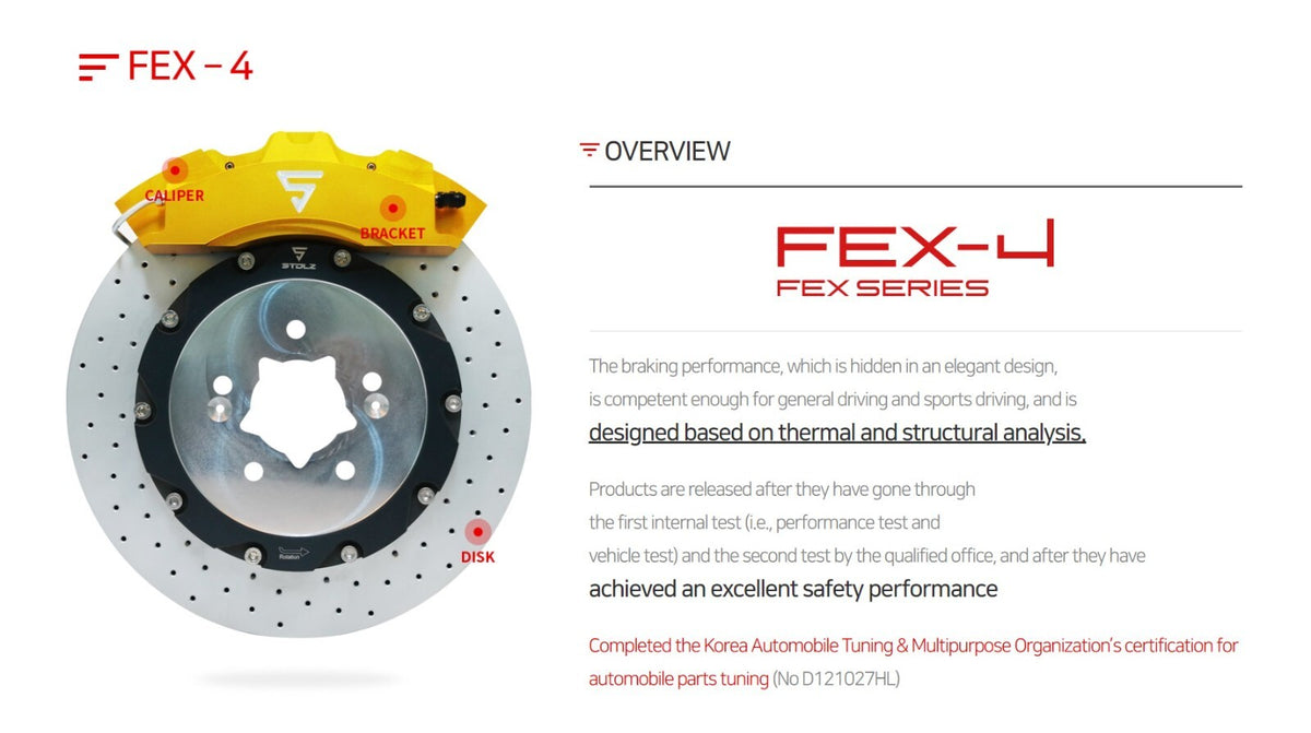 STOLZ Big Brake Kit Tesla Model 3 Highland 2017-2026 Front 8P 405mm Rear 4P EPB