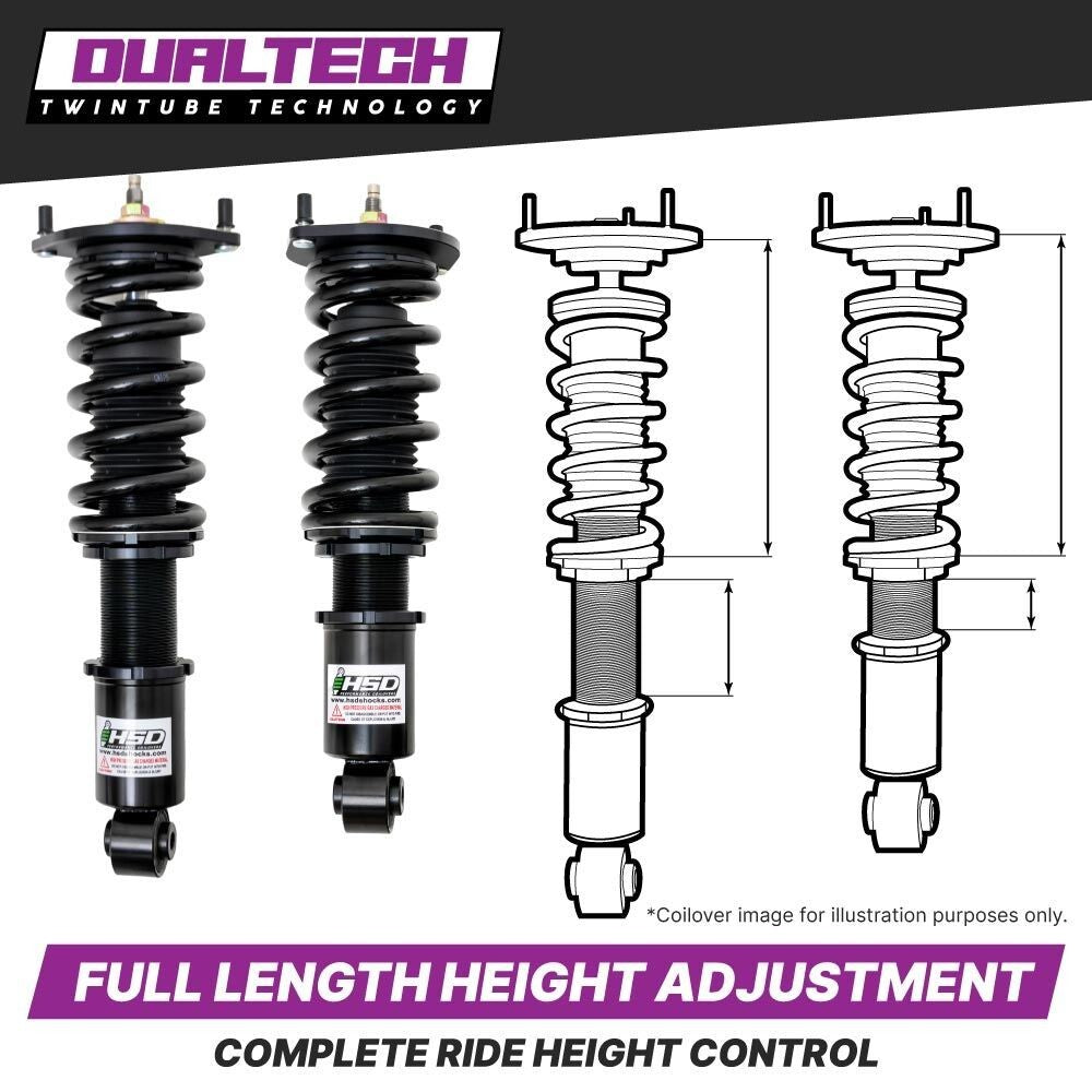 HSD DT Coilovers Kit for Kia Stinger AWD RWD + Electronic Damper Cancelers ECS