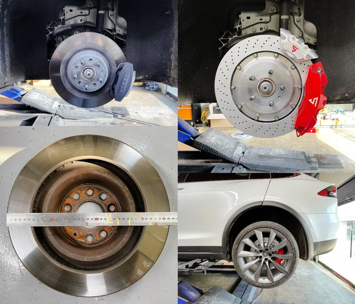 Tesla Model 3 Y S X 2020-2026 Rear Big Brake Kit 4-Piston 380mm EPB Compatible