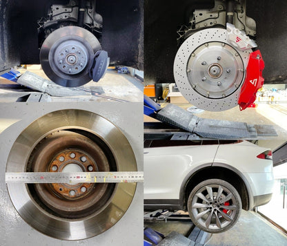 Tesla Model 3 Y S X 2020-2026 Rear Big Brake Kit 4-Piston 380mm EPB Compatible