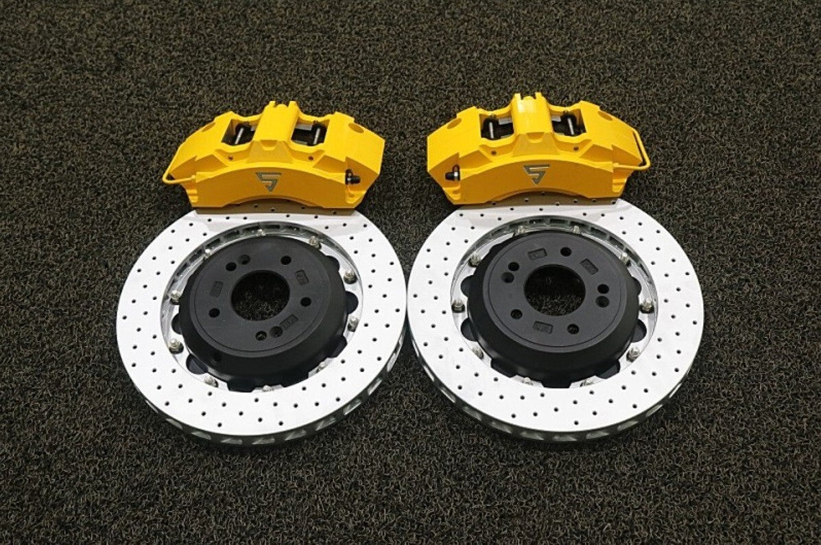 STOLZ 4-Piston Front & Rear Brake Kit Jeep Wrangler JK JL 350mm Fits 17" Wheel