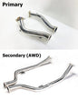 Primary & Secondary Exhaust Link Pipes G70 3.3T AWD - KDM, Performance Upgrade