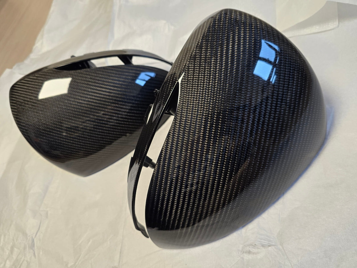 Real Carbon Fiber Side Mirror Cover Housing Replacement 2022-2026 Genesis GV70