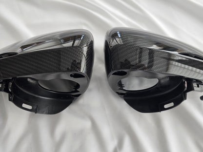 Real Carbon Fiber Side Mirror Cover Housing Replacement 2022-2026 Genesis GV70