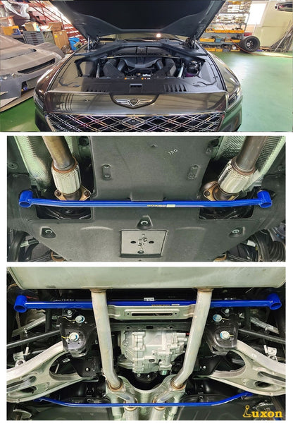 STRUT TOWER BAR + 3 UNDER BARS for GENESIS GV80 V6 3.5T