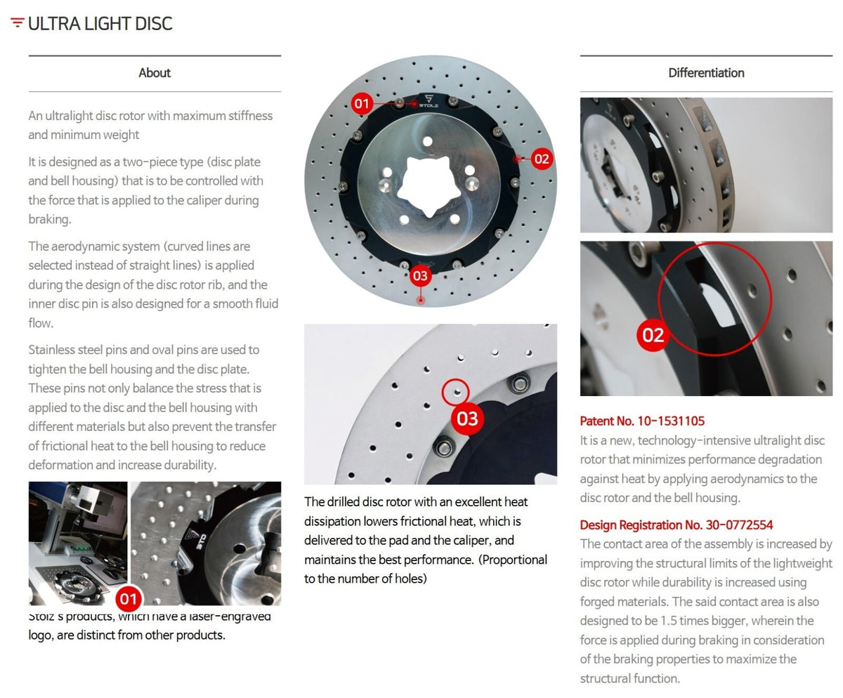 Front 6P Rear 4P 350mm Big Brake Kit - Genesis G70 2.0T 3.3T Performance Upgrade