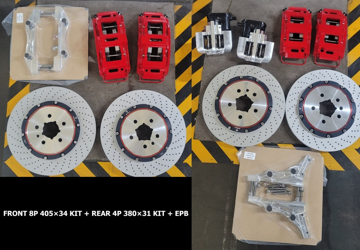 FRONT 8P (405×34) + REAR 4P (380×31) + EPB / LEXUS LS460 (2007-2012) [STOLZ]