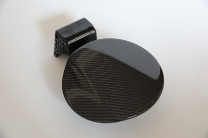 Real Carbon Fiber Gas Cap Fuel Door Cover for Hyundai Veloster N 19 20 21 22