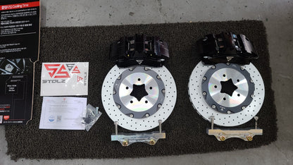 STOLZ 4-Piston Front & Rear Brake Kit Jeep Wrangler JK JL 350mm Fits 17" Wheel