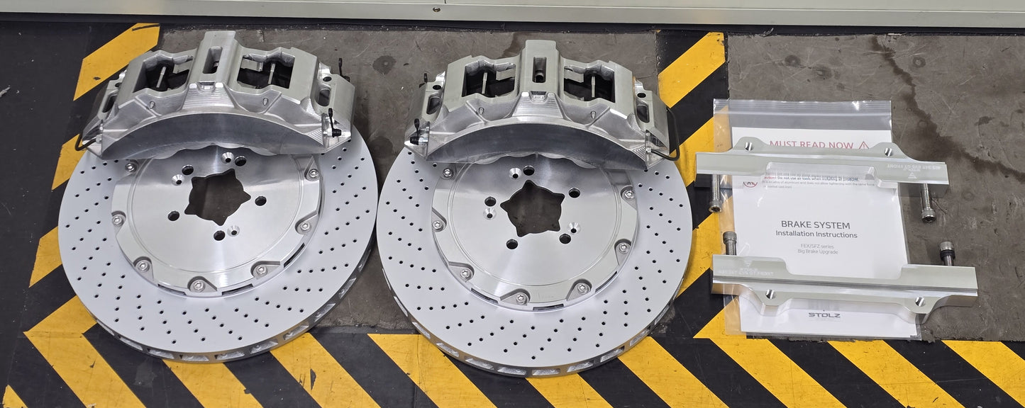 EV6 GT (CV1 GT, 2022-2026) Performance Big Brake Kit Front 8 Pot (405mm) Rear 4 Pot (380mm) EPB