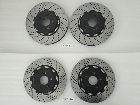 Full Floating Brake Rotor Set Front 360x34 Rear 345x20 for Genesis GV70 22-26