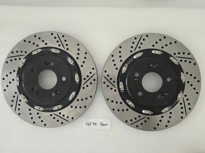 Full Floating Brake Rotor Set Front 360x34 Rear 345x20 for Genesis GV70 22-26