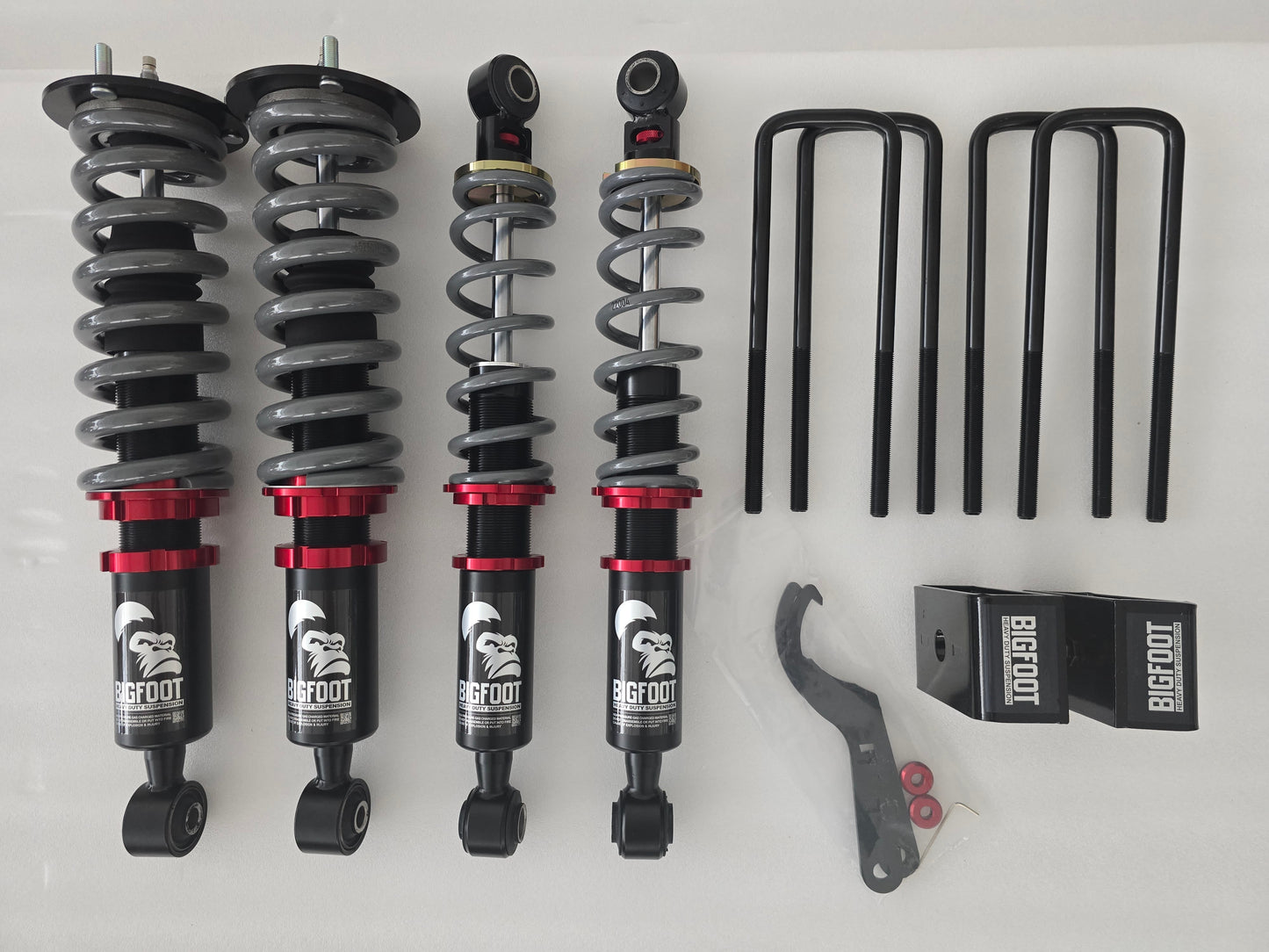 Kia Tasman F&R 2" Lift Coilovers, BIGFOOT Suspension Upgrade Kit