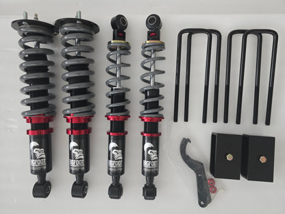Kia Tasman F&R 2" Lift Coilovers, BIGFOOT Suspension Upgrade Kit