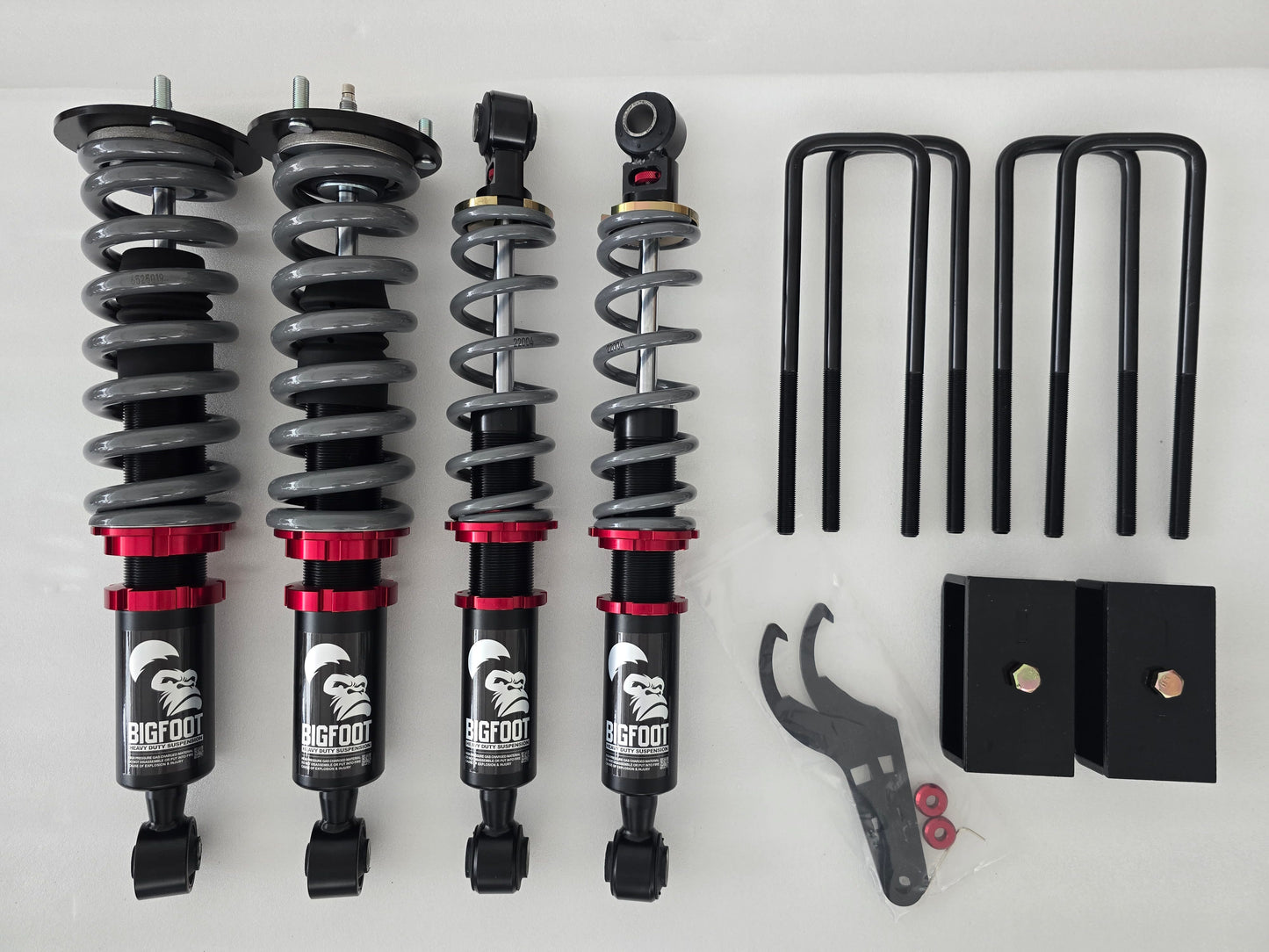 Kia Tasman F&R 2" Lift Coilovers, BIGFOOT Suspension Upgrade Kit