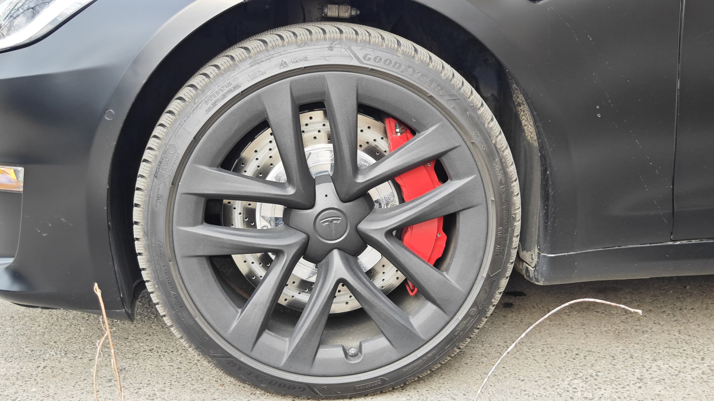 TESLA MODEL S PLAID (2021-2026) Performance Big Brake Kit Front 8 Pot 405mm Rear 4 Pot 380mm EPB