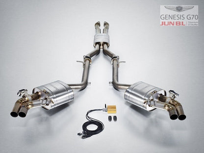 JUN B.L  TITANIUM EVC CAT-BACK for 2019 2020 2021 G70 3.3T - KDM