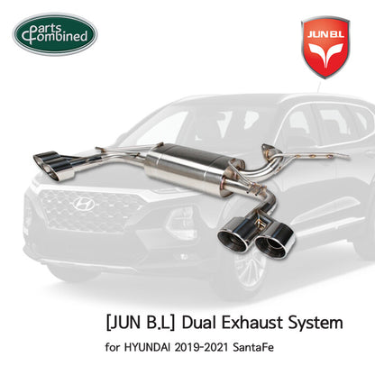 JUN B.L Axle-Back Exhaust for 2019-2021 Hyundai Santa Fe TM Performance Muffler