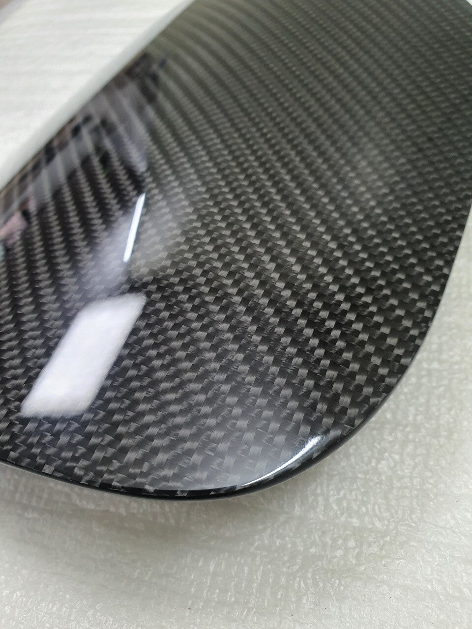 Real Carbon Fiber Fuel Gas Door Cover For 2021-2026 Kia K5 Optima DL3 Glossy CF