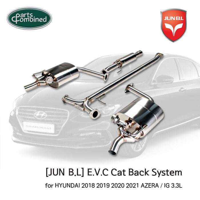 JUN B.L EVC Performance Cat-Back Exhaust for Hyundai Azera IG 3.3L 2018-2021 EVC