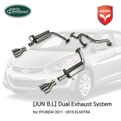JUN B.L Performance Cat-Back Exhaust For 2011-2016 Hyundai Elantra MD 1.8L 2.0L