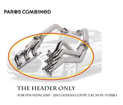 Hyundai Genesis Coupe 3.8L V6 Exhaust Manifold Headers Stainless Steel 10-16