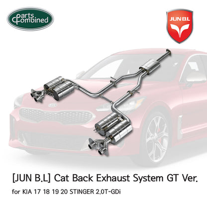 JUN B.L Cat-Back Exhaust GT Version for KIA Stinger 2.0T 2018-2021 Performance