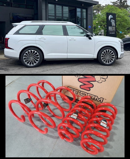 LOWERING SPRING F&R 4pcs for 2026 PALISADE (LX3) [STORM SPRING, S. KOREA]